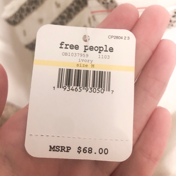 NWT Free People Beaded Top - Picture 3 of 3